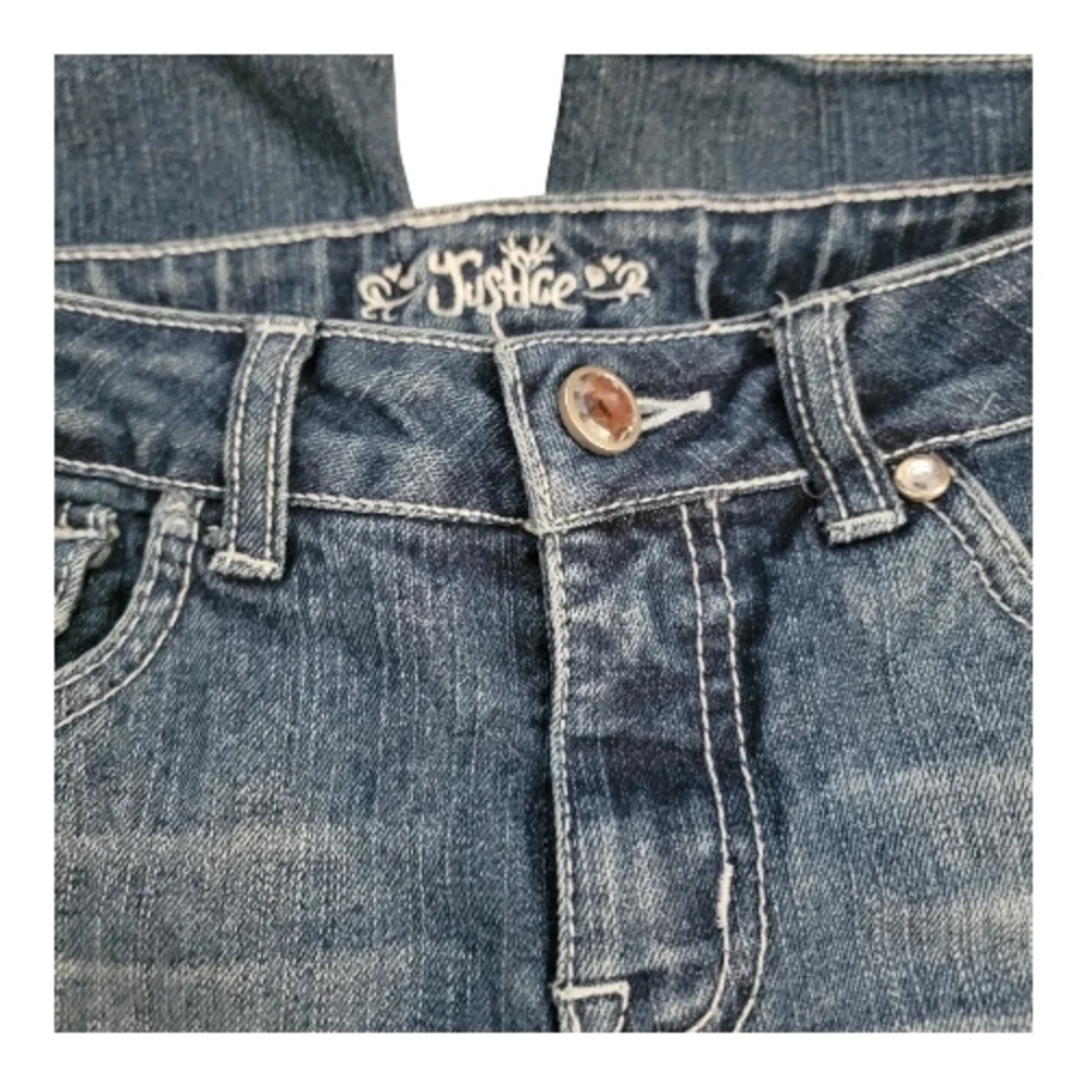 Justice, Blue Denim Kids Jeans, Size 10